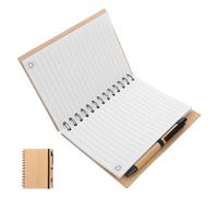 Genérico 1 Juego Cuaderno de Notas de Bamboo con Tapa Elegante y Encuadernación Libreta Portátil para Estudiantes y Profesionales para Tomar Notas y Jotting Ideas