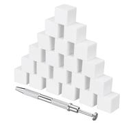 Genérico 1 Juego Esponja De Uñas Agarrador De Esponjas De 4 Garras Muestras De Uñas Palos Perforar Esponja De Esmalte De Uñas Clíper Cepillo De Uñas Cuadrado Varita Mágica Esponja De Látex