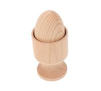 Genérico 1 Juego Hueveras y Bolas Toys Brain Toys Juguetes para Juguetes de Bebe Taza de Bebe Cochecito de Juguete Huevo de Madera y Taza de Juguete huevera de Madera