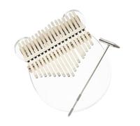 Genérico 1 Juego Kalimba musical equipo sintetizador piano para midi de mano teclado piano de pulgar rosa portátil teclas pequeño instrumento de dedo Acrílico