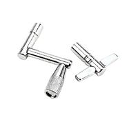 Genérico 1 Juego Llave Inglesa Sintonizador Llaves Afinación Herramienta Válvula Hardware Gorras Batería Equipo Baquetas Ferramentas Llave De Instrumento De Percusión Metal Silver