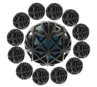 Genérico 1 Material de Filtro de Tanque de Peces filtros Frasco Agua Equipo Water Filter Water Purifier colador Bio Bolas acuáticas Medios de Filtro de Acuario de polivinilo Black