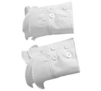 Genérico 1 Par complementos disfraz accesorios disfraz accesorios de vestuario wrist wraps wristband puños guantes hidratantes para uñas mangas de muñeca falsas muñequeras para mujer tela