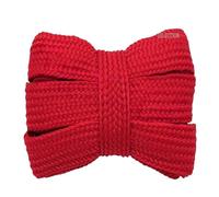 Genérico 1 par de cordones suaves de 20 mm de ancho, gruesos, planos, huecos, de colores, for zapatillas deportivas.(4 Red,100cm)