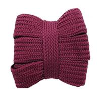 Genérico 1 par de cordones suaves de 20 mm de ancho, gruesos, planos, huecos, de colores, for zapatillas deportivas.(13 Wine Red,160cm)
