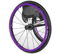 Genérico 1 Par de Fundas para Aros de Silla de Ruedas, 20/22/24 Pulgadas, Cubierta For Rueda Trasera de Silla de Ruedas para Mejorar el Agarre y La Tracción,Purple-20in