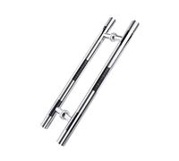 Genérico 1 Par De Manijas De Puerta Corredizas De Acero Inoxidable For Granero, Bordes Redondeados, Agarre Cómodo, Capacidad De Carga De 150 Kg, For Armarios De Baño(Hole spacing 40cm)