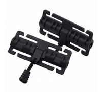 Genérico 1 Par Hebillas Liberación Rápida Airsoft con Polímero Robusto, Adaptador Cinturón para Sistemas Pecho Exterior Equipamiento(Black)
