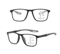 Genérico 1 Pares Gafas de lectura deportiva para mujeres y hombres ultraligeras anteojos de lectura gafas anti luz azul(Transparent frame,3.5x)