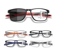 Genérico 1 Pares Gafas de lectura deportiva ultraligeras anteojos de lectura gafas anti luz azul Bisagras Resorte Ligero Cómodo(Rojo,2.5x)