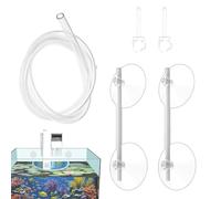 Generico 1 pc Clear Floating Plant Corral, Aquarium Plant Barrier, Adjustable Silicone Plant Fence, Easy Install Floating Plant Interceptor with Suction Cup for Intercepting Floating Plants