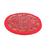Genérico 1 Pc Cojín de cuenco con sonido de Buda tambor de chakras de cuenco sonoro bol círculo silbato de samba almohada de tazón de sonido de buda productos de budismo algodón rojo