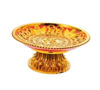 Genérico 1 Pc Oferta De La Riqueza Cesta De Almacenamiento De Frutas y Verduras Canasta De Frutas Para La Cocina Plato Bandeja Para Servir Bandejas Frutero El Plastico Golden