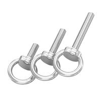 Genérico 1 perno de ojo elevación acero inoxidable M4 M5 M6 M8 M10 M12 M14 M16 M20 M24 para amarres, levantar y asegurar(M6x25mm)