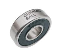 Genérico 1 Uds 608-2RS/609-2RS-rodamiento de Cubo de Bicicleta de cerámica ABEC-3 rodamientos de Bolas de cerámica sellados de Goma de Acero Cromado 608/609 Reemplazo(609-2RS-CERAMIC)