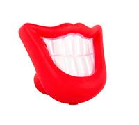 Generico 1 unids novedad Red Lip Dientes para Perros Silicon Toy Puppy Chew Sound D