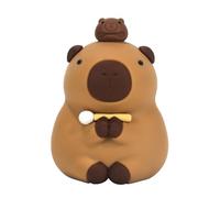 Genérico 1 x Capybara - Figura decorativa (3,6 x 3,7 x 7,5 cm), diseño de Capybaras Miini Ornament, coleccionable Figures Indoor Capybaras for Dormitory, Coffee Table, Bedside Table, Bookcase