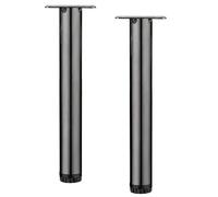 Genérico 10, 12 Y 13 Cm Patas De Sofá Negras Patas De Metal para Muebles, Estanterías, para Mesas, Armarios, Cómodas, con Reposapiés Ajustable Antideslizante(Gray,20cm(2pcs))