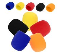 Genérico 10 Fundas para Micrófonos de Escenario de Mano a Prueba de Viento para Karaoke Ktv Filtros de Esponja Protección para Micrófonos