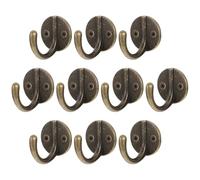 Genérico 10 Ganchos de Aleación de Zinc Diseño Retro Redondo, Gancho de Metal Pequeño para Colgar Abrigos, Toallas y Cuadros, Perchero de Pared Resistente para Hogar y Armario
