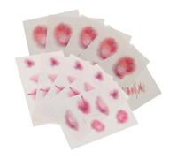 Genérico 10 Hojas Halloween Pegatinas Cicatriz Realista Heridas Falsas Moretones Temporales para Maquillaje Disfraces Fiesta Adultos