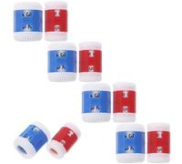 Genérico 10 Marcadores de Puntos para Tejer y Ganchillo de Plástico Contador de Vueltas Portátil y Resistente Conjunto de 10 Piezas 5 Azules Grandes 5 Rojos Pequeños para Manualidades