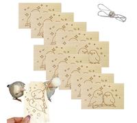 Genérico 10 Pack Bird Chew Toys, Natural Balsa Wood Bird Chew Shredding Foraging Toys, Safe Chewing Toy Soft Wood Slices for Small Parrots Cockatiels Budgies Parakeets Lovebirds