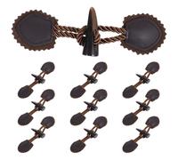 Genérico 10 pares de botones de resina para coser: botones vintage de cuerno para abrigos, accesorios decorativos para coser en abrigos y chaquetas de invierno.