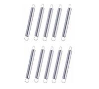 Genérico 10 Piezas Acero Inoxidable 304 Resortes De Extensión Con Gancho Muelle 110mm, Diámetro Del Cable 1,2mm, Diámetro Exterior 12mm