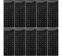 Genérico 10 Piezas Adhesivo Teclado Español en PVC Blanco para Educación y Autoaprendizaje con Pegatinas para Teclado de Ordenador Que Refrescan la Apariencia