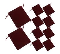 Genérico 10 Piezas Bolsa De Almacenamiento De Terciopelo Clip De Tazón Plegable Joyas De Terciopelo Kit De Tinte Poleas Domesticas Alicates Para Paneles Minidecoración Resaltador Franela