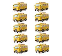 Genérico 10 Piezas Cajas de Forma de Autobús Escolar para Celebraciones de Clases Contenedores de Amarillos para Decoraciones de Fiesta del Primer Día de Escuela