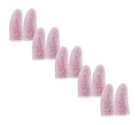 Genérico 10 Piezas De Juego Gel Guardia Pinza De Tobillera Férula para Fortalecedor De Agarre De De Puntera Agarre Ejercitador De Fibra De Carbon Rosa
