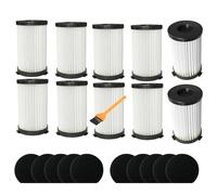 Genérico 10 Piezas Hepa Filtro De Repuesto para Ariete Handy Force 2761 2759 RBT, para MooSoo D600 D601, para Cecotec Conga Thunderbrush 520 550 560