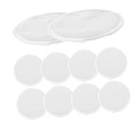 Genérico 10 Piezas Mamarios Leche Amamantamiento Dispensador Portátil Absorbentes Reutilizables Para Amamantar Fibra Extrafina