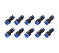 Genérico 10 Racores Rápidos de Plástico Pg para Compresor de Aire Acopladores para Manguera Conexiones Neumáticas de Reducción Recta Accesorios para Herramientas de Aire Comprimido