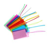 Genérico 10 Unidades Etiquetas Flexibles para Maletas de Pvc y Cartón Resistentes para Viajes Internacionales Identificación Fácil y Compatibilidad Versátil para Equipaje Facturado y