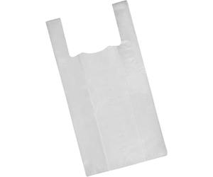 Genérico ★100 Bolsas SEDISAC de Plastico Camiseta Asas Blancas 60x70cm 0,025mm galga 100 100uds PE 100% Reciclado RD293/2018 Contribución al Scrap RD 1055/2022 ENV/2025/54349 con 0,003 €/Pack