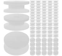 Genérico 100 Piezas de Polea Muda de Plástico para Modelos DIY, Eje de 2 Mm, Alta Resistencia y Diseño Profesional para Educación Científica