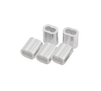 Genérico 100 Piezas Mangas de Aluminio, Virolas de Aluminio 1.2 mm para 1mm Cables Cuerda