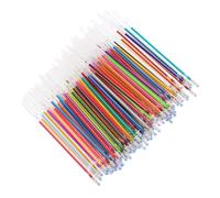 Genérico 100 Recambios de Bolígrafos de Tinta de Gel 0.8mm Escritura Súper Suave y Cuerpo de Plástico para Garabatear y Manualidades Creativas Color Aleatorio
