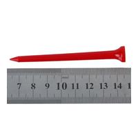 Genérico 100 Tees de Golf Color Aleatorio y Juego al Aire Libre de Plástico Abs de 83 Mm, Paquete de 100 Piezas, Ligeros y Fáciles de Encontrar para Entrenamiento
