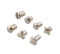 Genérico 100 tornillos for gafas, tornillos con rosca interna for instalar bisagras de patilla en el puente de las gafas.(GT2.5x1.6x3.7mm)