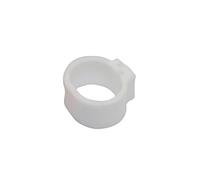 Genérico 100 Uds. Anillos for Palomas Anillo de identificación de Bayoneta de 8mm Anillo de Apertura Color Anillo for pie Suministros for Palomas y pájaros(White)