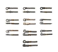 Genérico 100 Uds. Bisagra de resorte for gafas, reparación de insertos de resorte, accesorios for gafas rotas, varios modelos