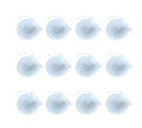 Genérico 100 Unidades Bolsitas de Filtro de Té de Papel Color Marfil, Redondas de 75mm, Desechables para Hierbas y Potpourri, Ideales para Hacer Sacos de Perfume