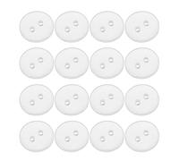 Genérico 100 Unidades Botones Transparentes de Resina Redondos de 15mm para Coser en Ropa Infantil y Camisas, Diseño Pulido para Manualidades y Proyectos de Costura Cómodos
