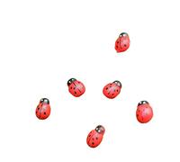 Generico 100 unidades/juego manual mini mariquita de madera micro paisaje DIY en miniatura muñeca decoración conveniente y práctica disponibles y profesionales.