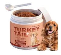 Genérico 100g Turkey Tail Mushroom Powder, Dog Digestive Health Supplements, Natural Pet Supplement Health Care Supplies For Small, Medium, Large, Old Senior Elderly