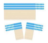 Genérico 100pcs Oktoberfest Toothpick Flags, Food Picks For Bavarian Beer Festival, Wood Paper Decorative Tags For Sandwiches Cupcakes Cocktails Fruit Charcuterie Party Decor, 3.5x2.5cm 6.5cm